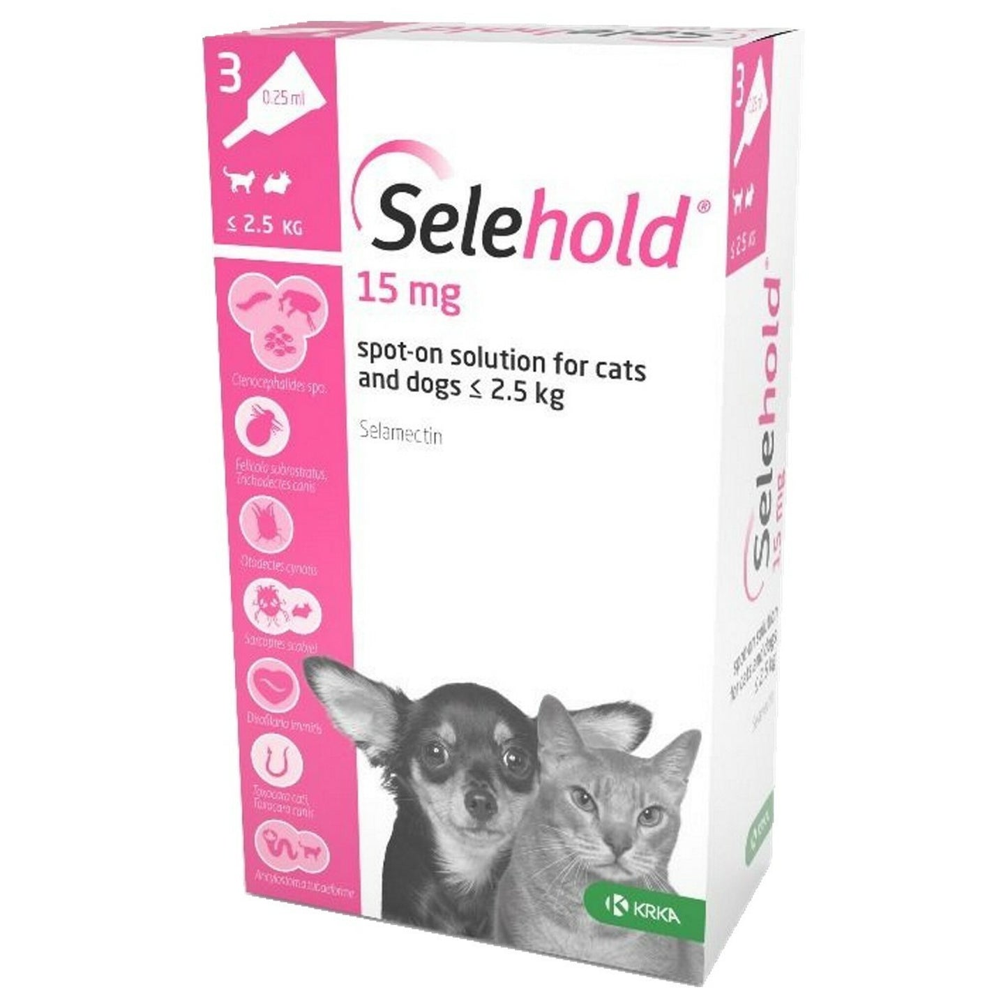 Selehold chiot/chaton moins de 2kg500 1 pipette