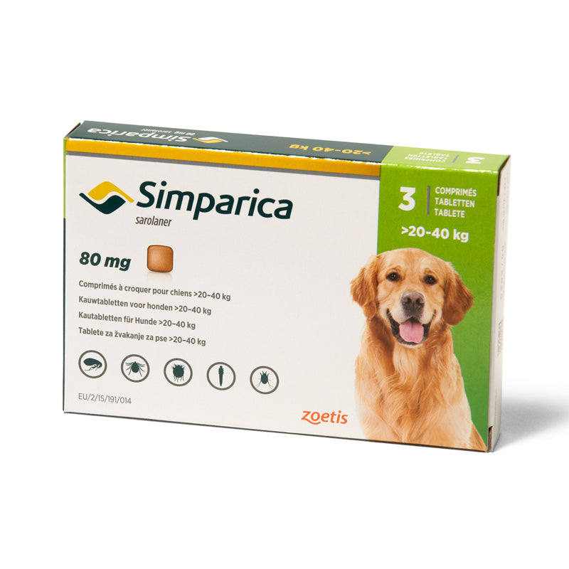 Simparica 20-40 kg 3 cp