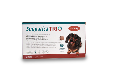 Simparica trio 5-10 kg 3 cp