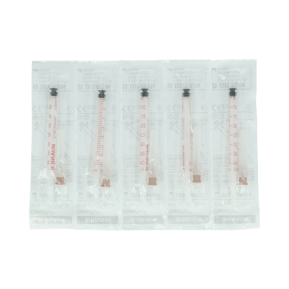 Seringue CANINSULIN OMNIFIX 40IU 20 x 1ML