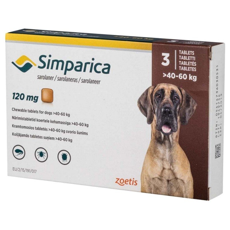 Simparica +40 kg 3 cp