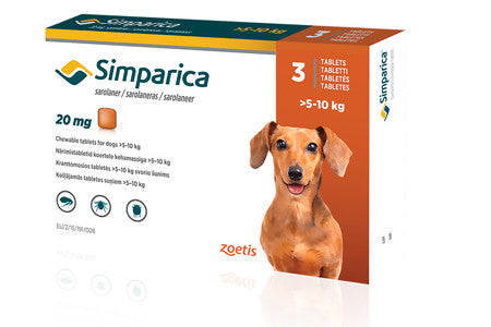 Simparica 5-10 kg 3 cp